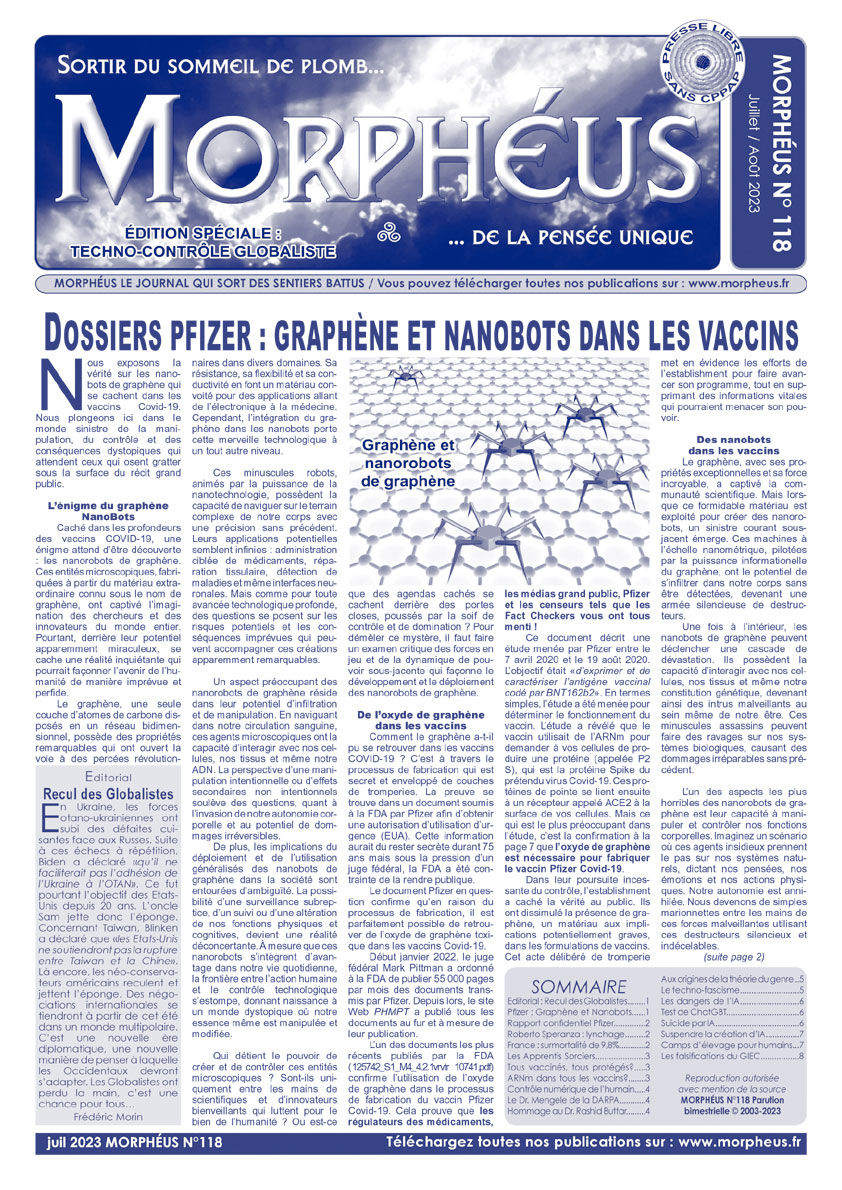 Morphéus n° 118 gratuit